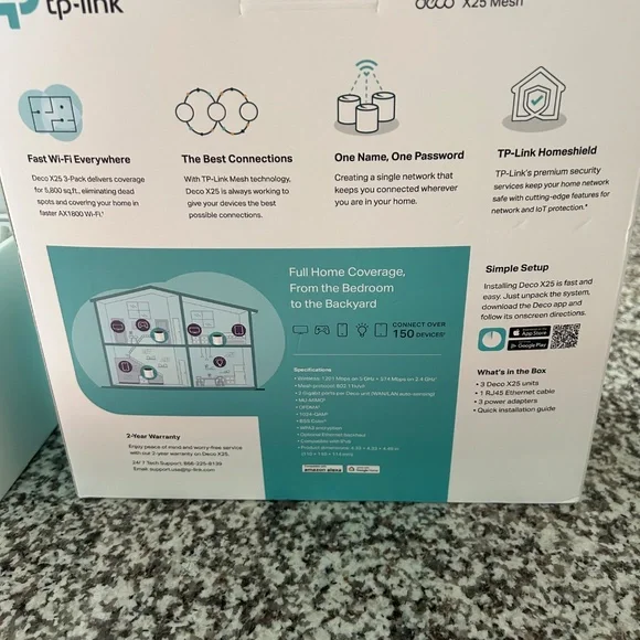 TP-Link AX1800 3pk Mesh WiFi 3pk. (Wi-Fi extender